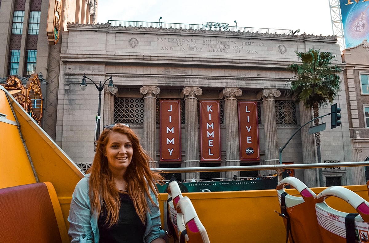 Starline Tours Hop On Hop Off Bus - Los Angeles 1 Stopover in Los Angeles, The United States | 48 and 24 Hour Itinerary | What to do in Los Angeles | Layover | Los Angeles | Stopover | One day in | Two days in | When to visit | Where to sleep | Where to eat | How to get around | What to do | Backpacking | Budget Travel | Solo Female Travel | Backpackers Wanderlust |