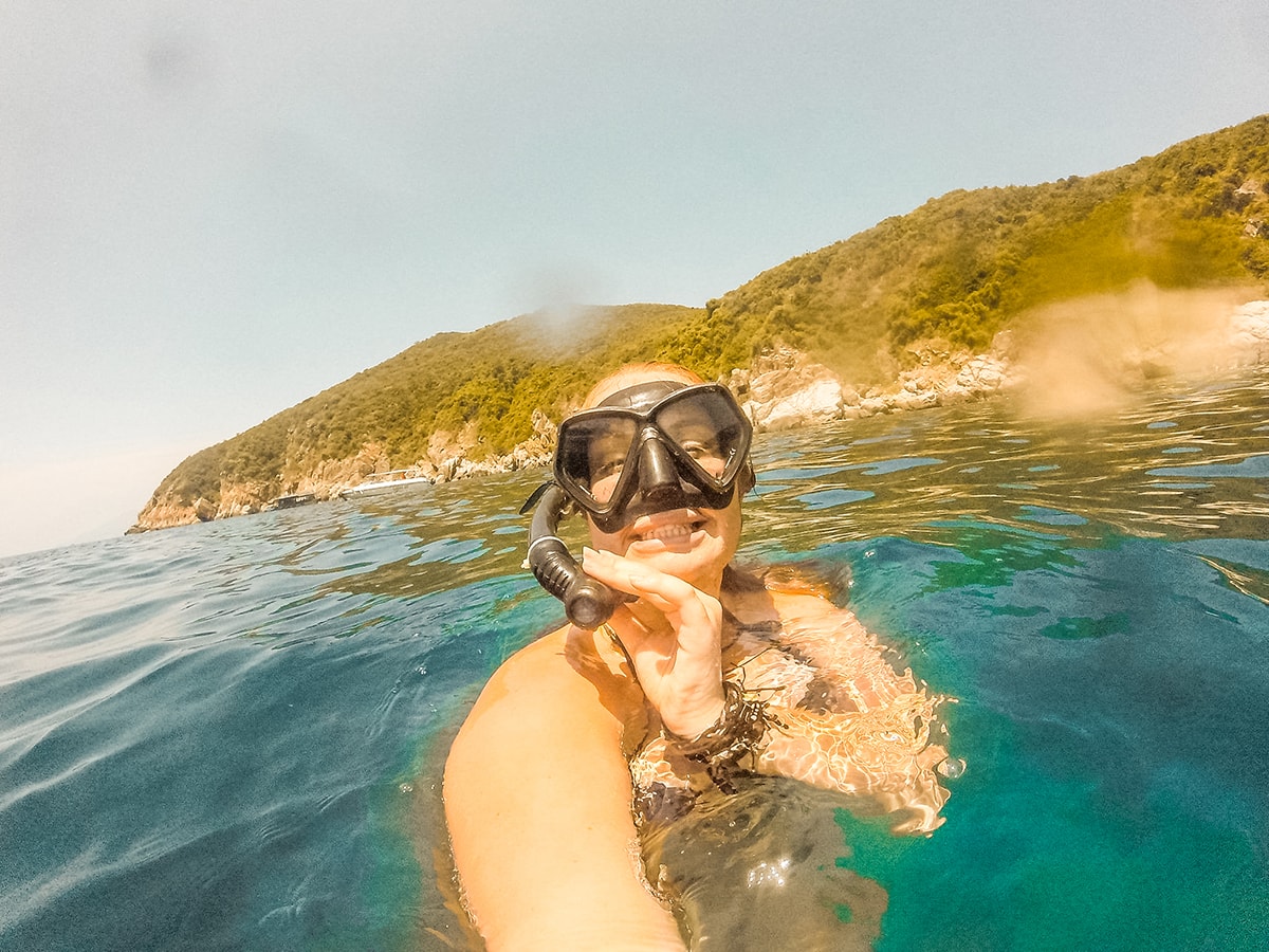 Snorkeling in Nha Trang with Vietnam Snorkeling Tours 15 selfie while snorkeling in nha trang