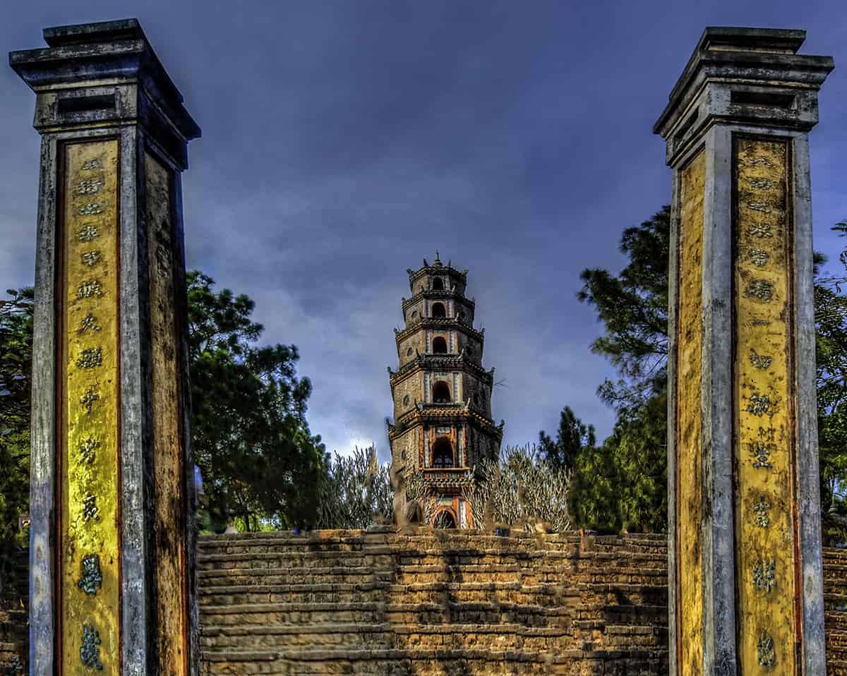 2 Days In Hue: My Backpacking Hue Itinerary & Tips 8 thien mu pagoda on the hue itinerary