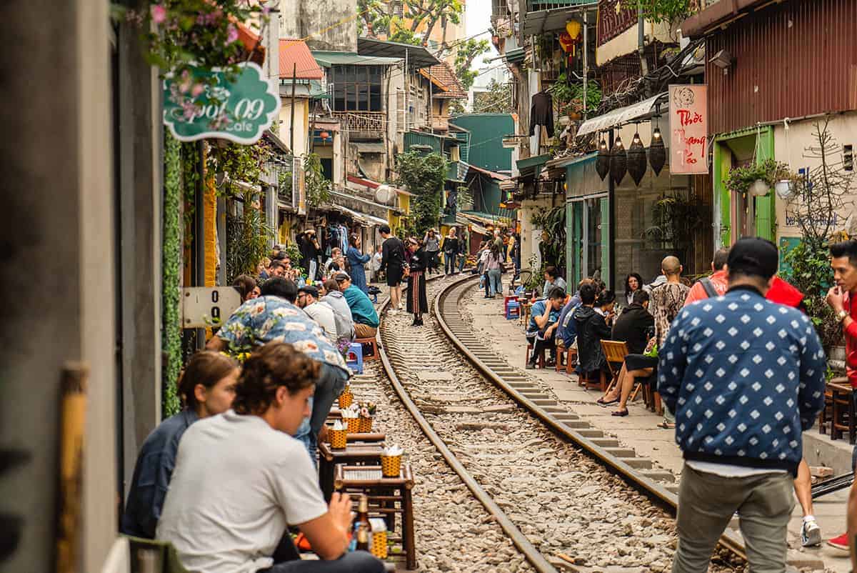 3 Days In Hanoi Itinerary For First Time Visitors 2025 16 cafes set up alongside train street in hanoi