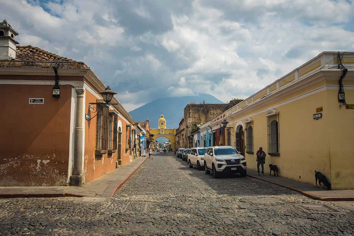 the view of volcan agua and the arch, one of the many incredible things which makes this town so magical