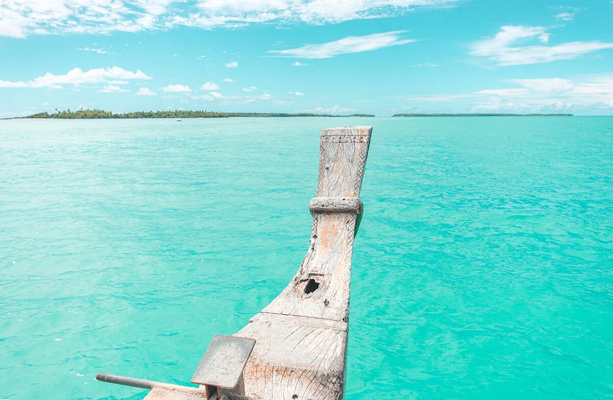 Aitutaki Day Tour From Rarotonga: Air Rarotonga Review 5 our incredible wooden catamaran boat on our day tour