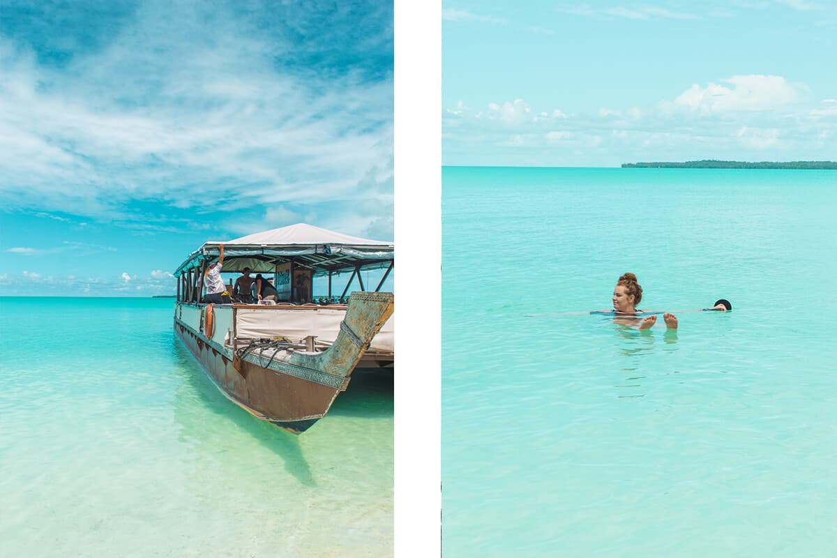 Aitutaki Day Tour From Rarotonga: Air Rarotonga Review 15 the vaka boat in aitutaki