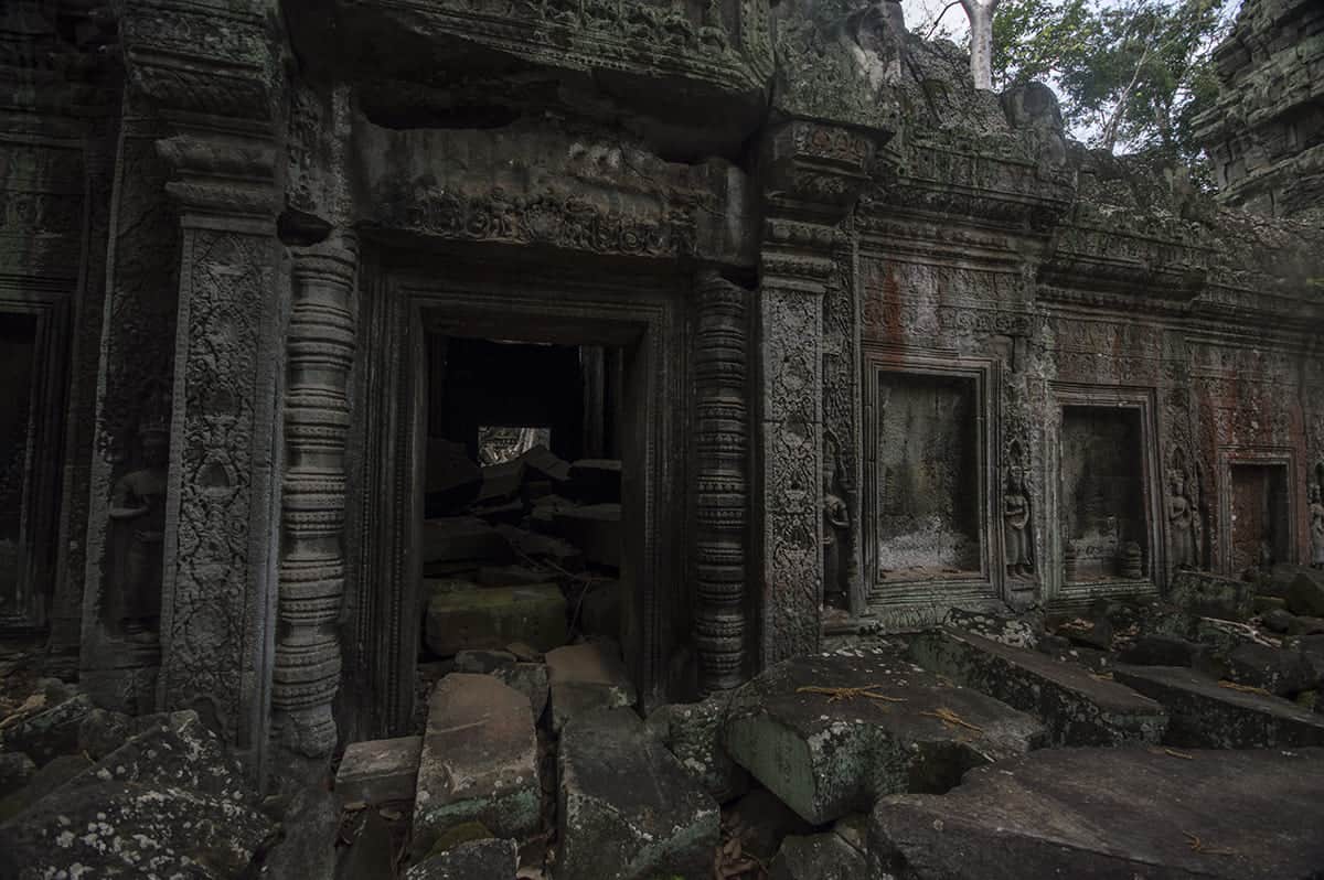 Angkor Wat Small Circuit: A Must Do In Siem Reap 34 beautiful carved details in the doorway at ta prohm