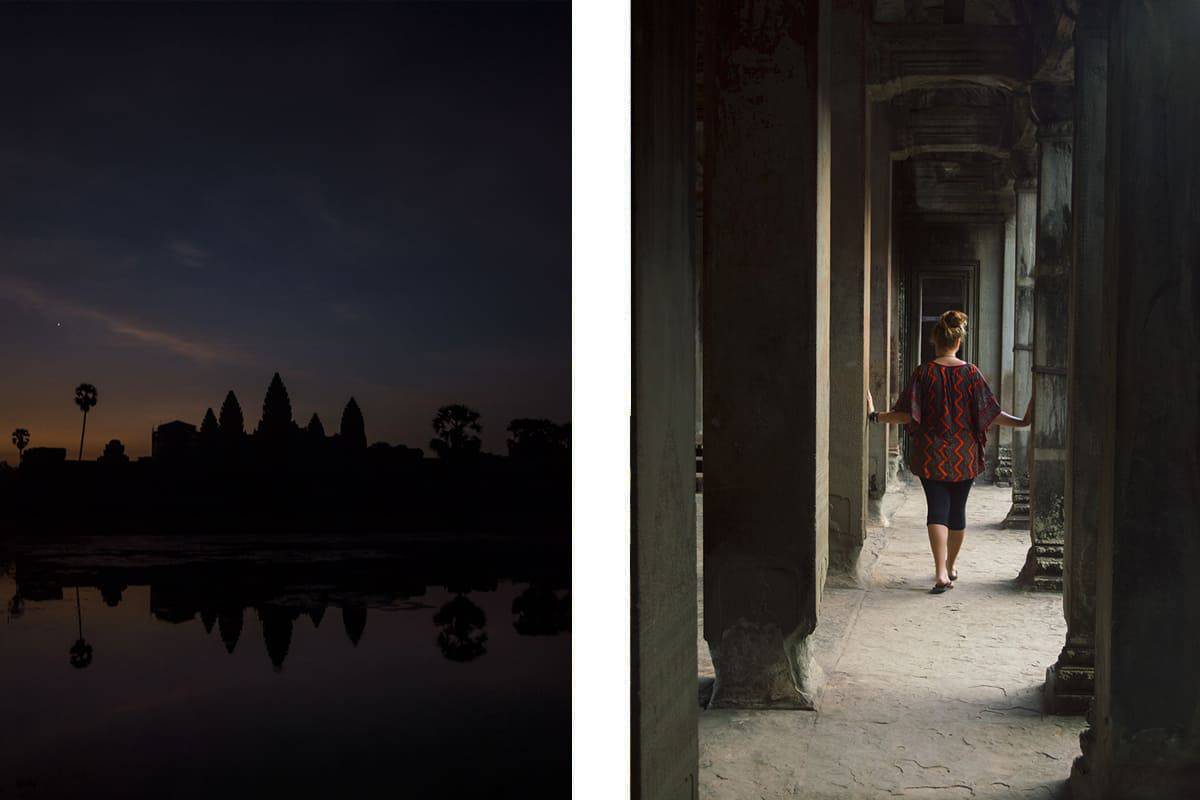 Angkor Wat Small Circuit: A Must Do In Siem Reap 24 sunrise at angkor wat // exploring the hallways in angkor wat