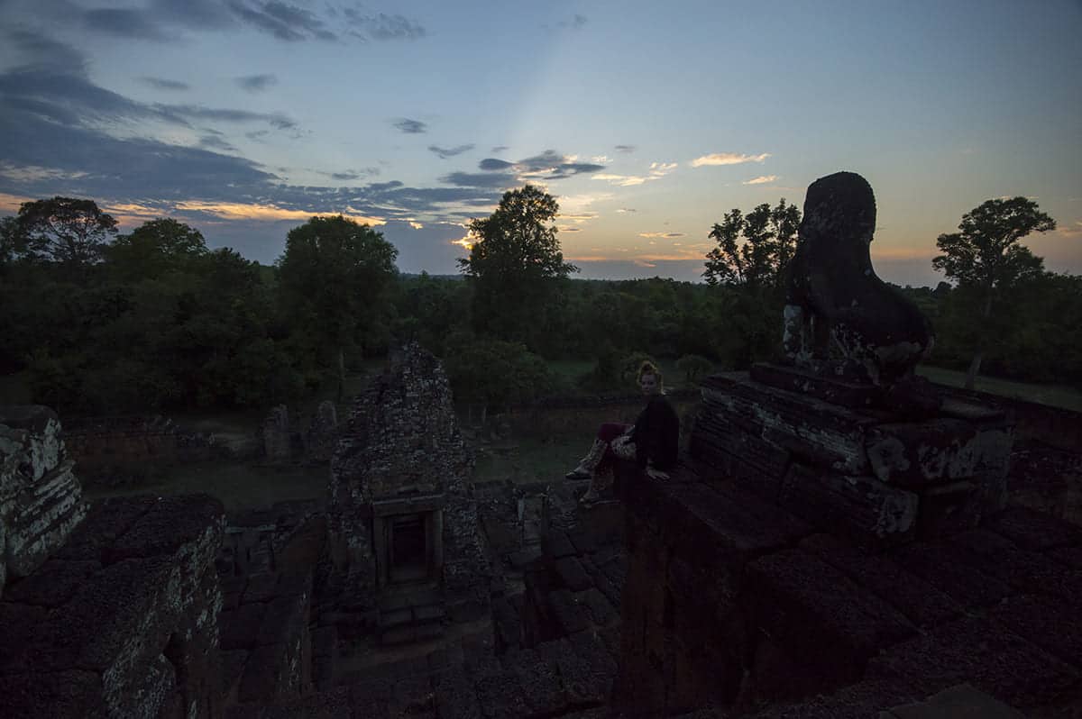 Angkor Wat Small Circuit: A Must Do In Siem Reap 27 being one of the last people left at phnom bakheng for sunset