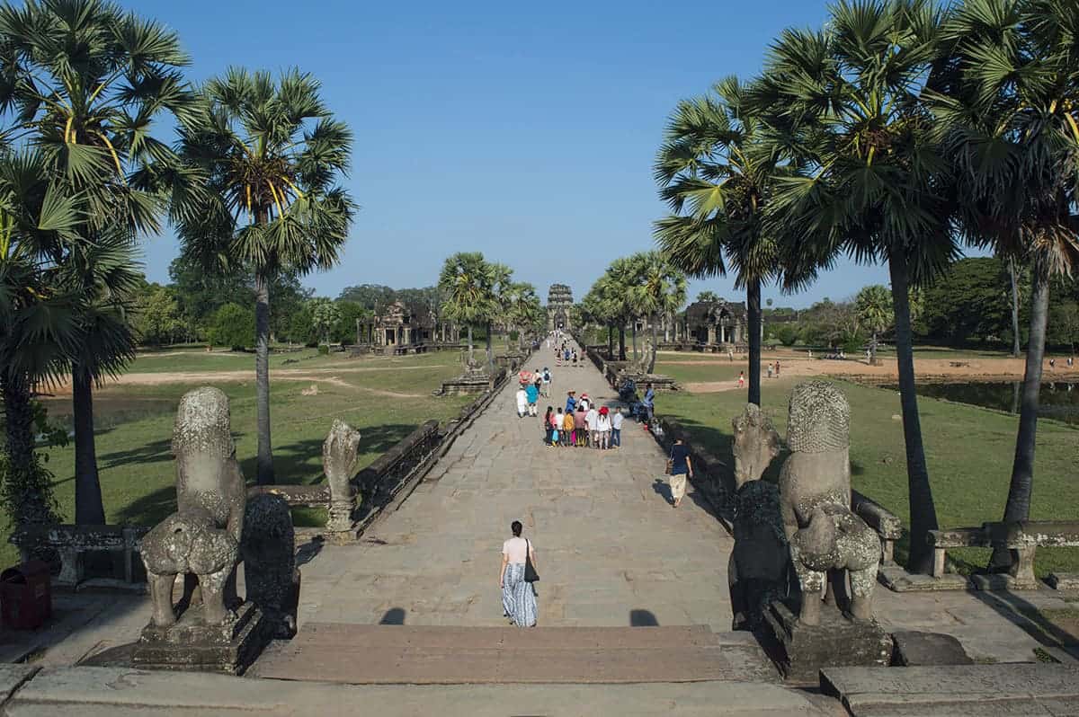 Angkor Wat Small Circuit: A Must Do In Siem Reap 25 departing angkor wat looking directly down the walkway