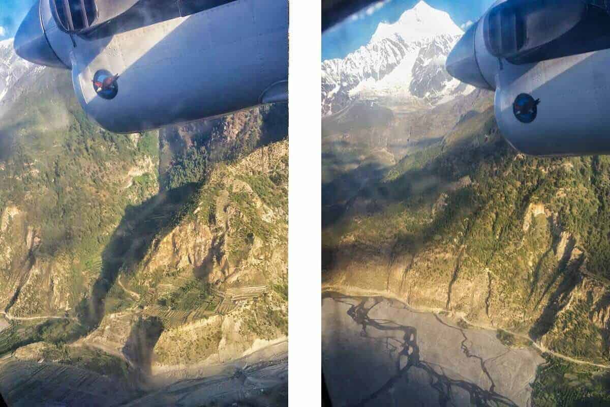 Annapurna Circuit Itinerary: All You Need To Know About The Best Trek In Nepal 31 fly jomsom to pokhara view into the valley