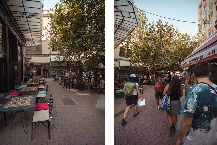 Discovering The Athens Food Scene With Athens Walking Tours 2 walking through the streets in athens