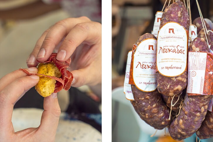 Discovering The Athens Food Scene With Athens Walking Tours 22 sausage meat in athens