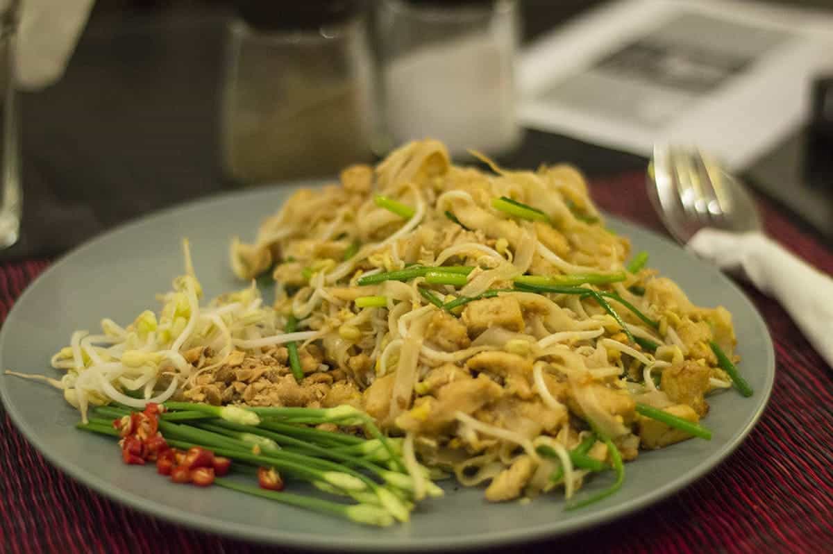 Backpacking Cambodia: BEST Travel Tips For 2025 25 a delicious pad thai meal from a restaurant in siem reap