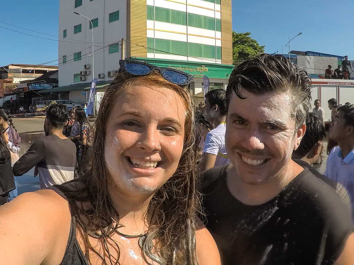 Backpacking Cambodia: BEST Travel Tips For 2025 22 celebrating songkran in kampot