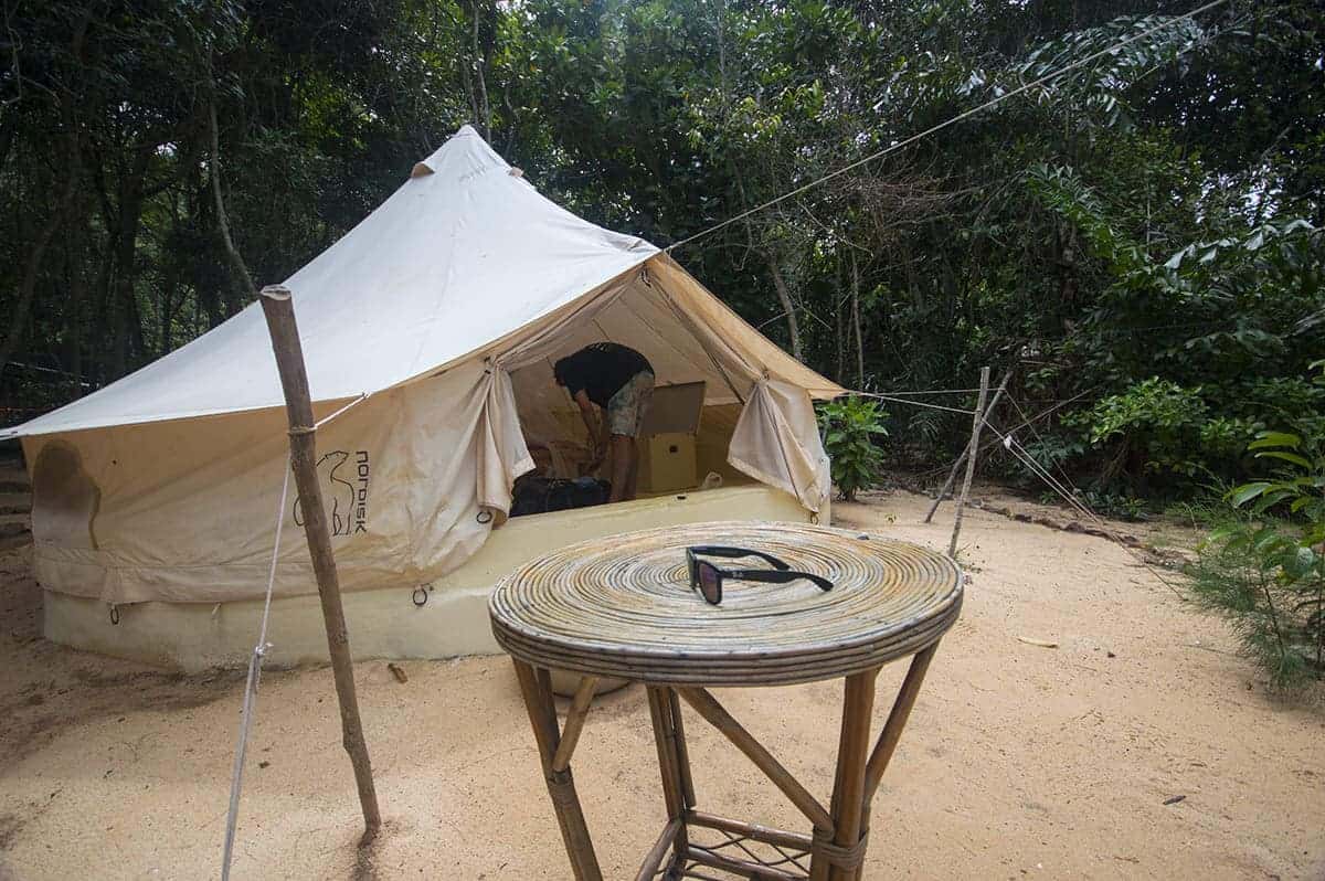 Backpacking Cambodia: BEST Travel Tips For 2025 23 our glamping tent on koh rong samloem
