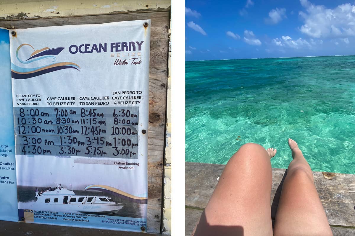 Backpacking Caye Caulker In Belize: Top Travel Tips 12 catching the ferry to caye caulker while backpacking belize