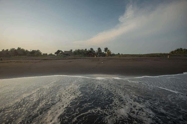 enjoying the waves at el paredon in guatemala just in front of the driftwood surfer hostel