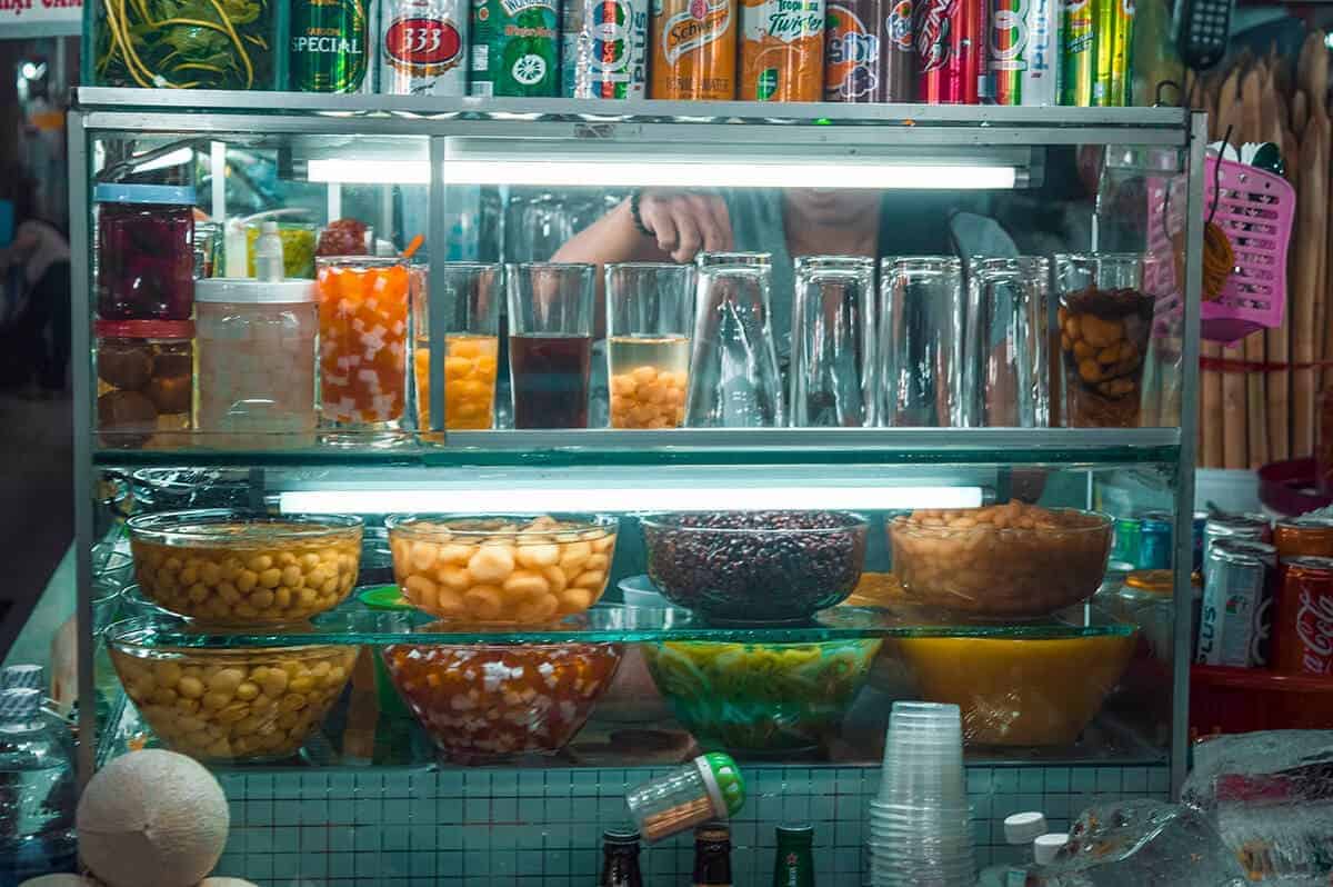 Backpacking Ho Chi Minh City (Saigon): My Top Travel Tips 18 delicious fruit drinks at ben thanh market in ho chi minh city