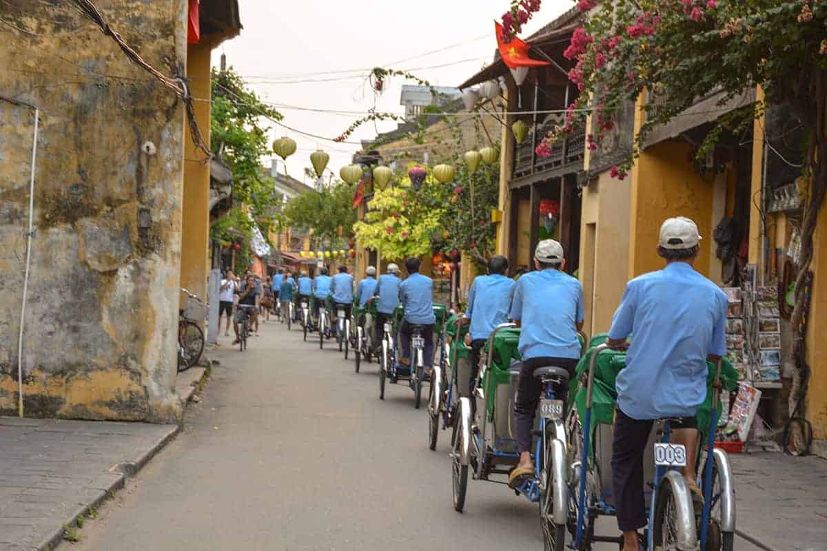 Backpacking Hoi An Itinerary: 3 Days In Hoi An Travel Tips 21 traveling around hoi an on a cyclo