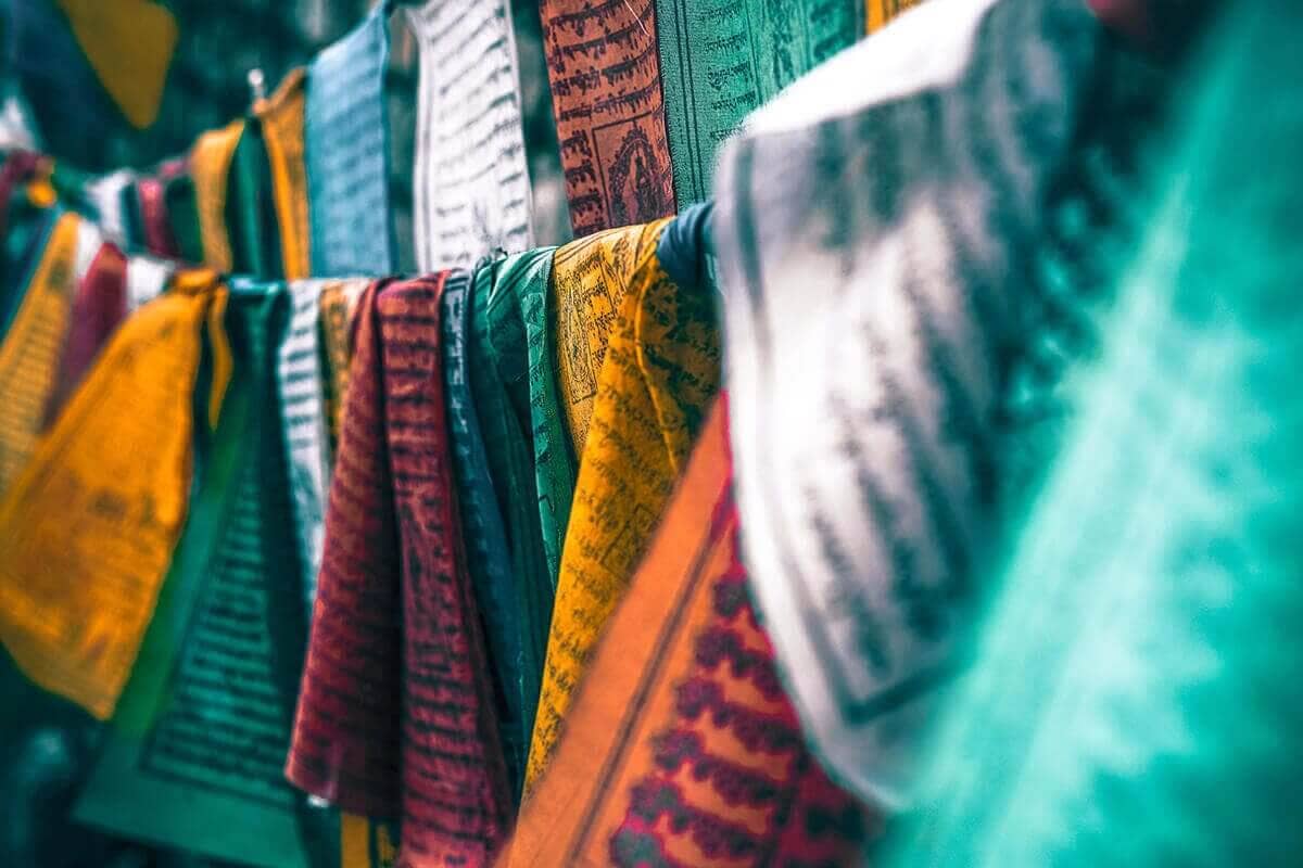 Backpacking Kathmandu: Everything Travelers Need To Know 1 colorful prayer flags in nepal