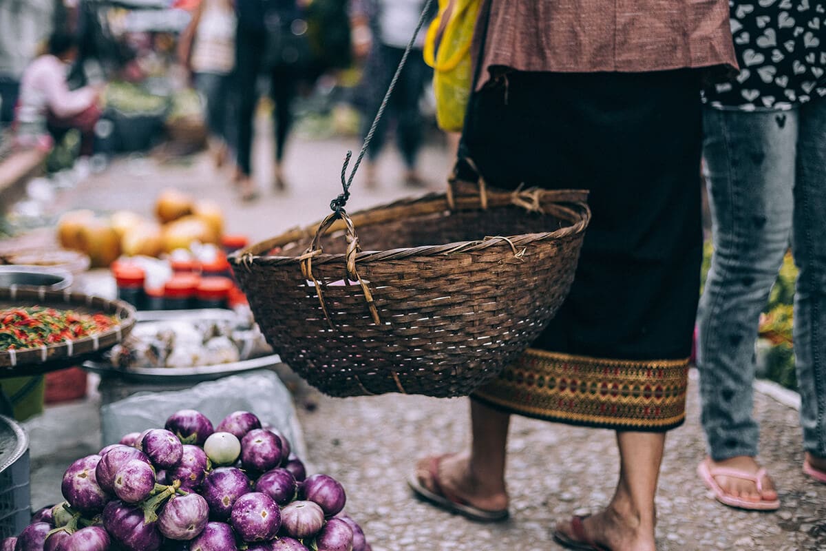 Backpacking Luang Prabang Guide: All You Need To Know 13 shopping at the luang prabang morning market