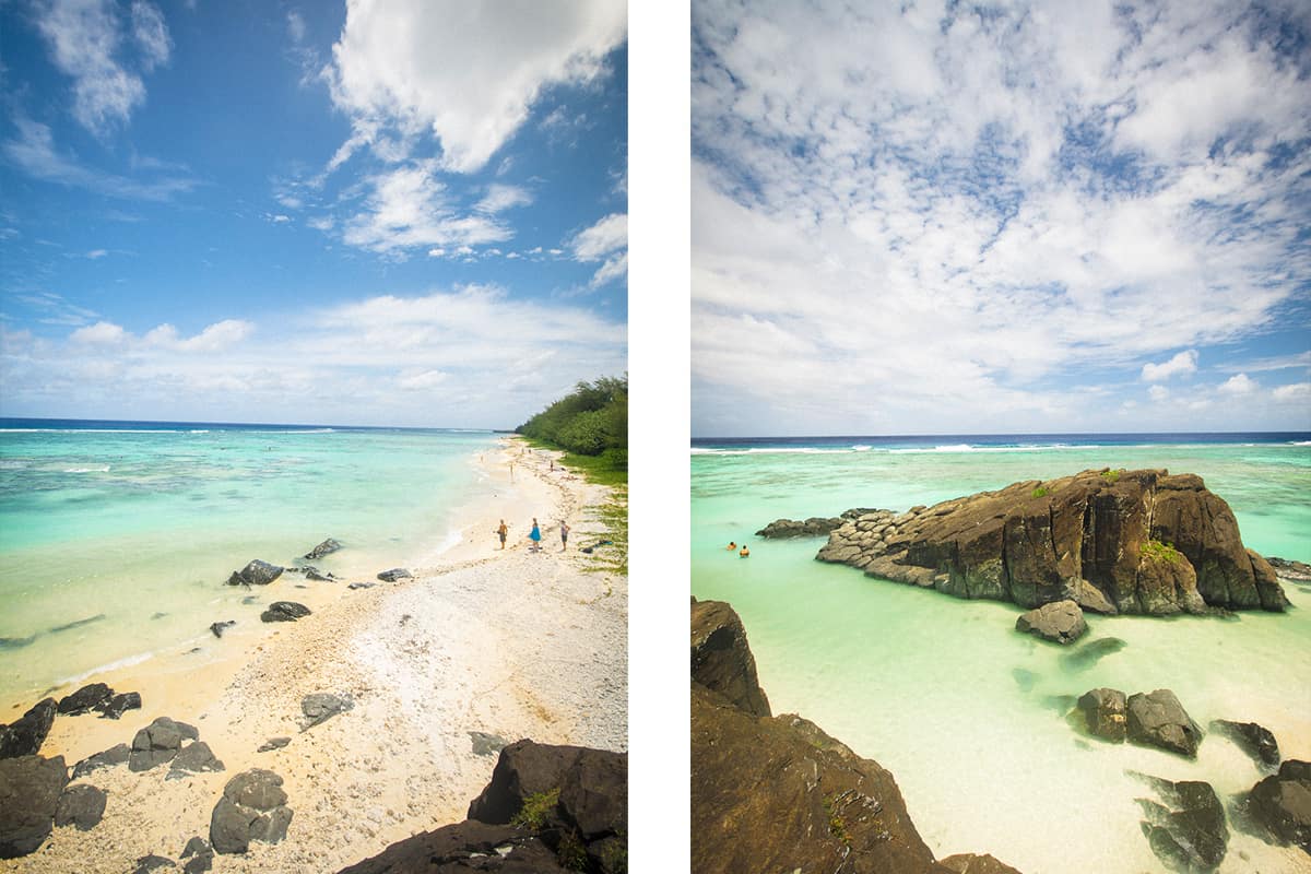 Backpacking Rarotonga On A Budget: Top Travel Tips 23 black rock beach in rarotonga with clear waters