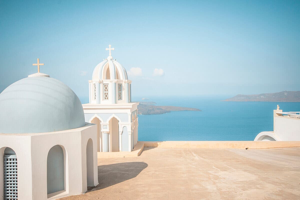 Backpacking Santorini On A Budget: All You Need To Know 13 blue church backpacking santorini on a budget