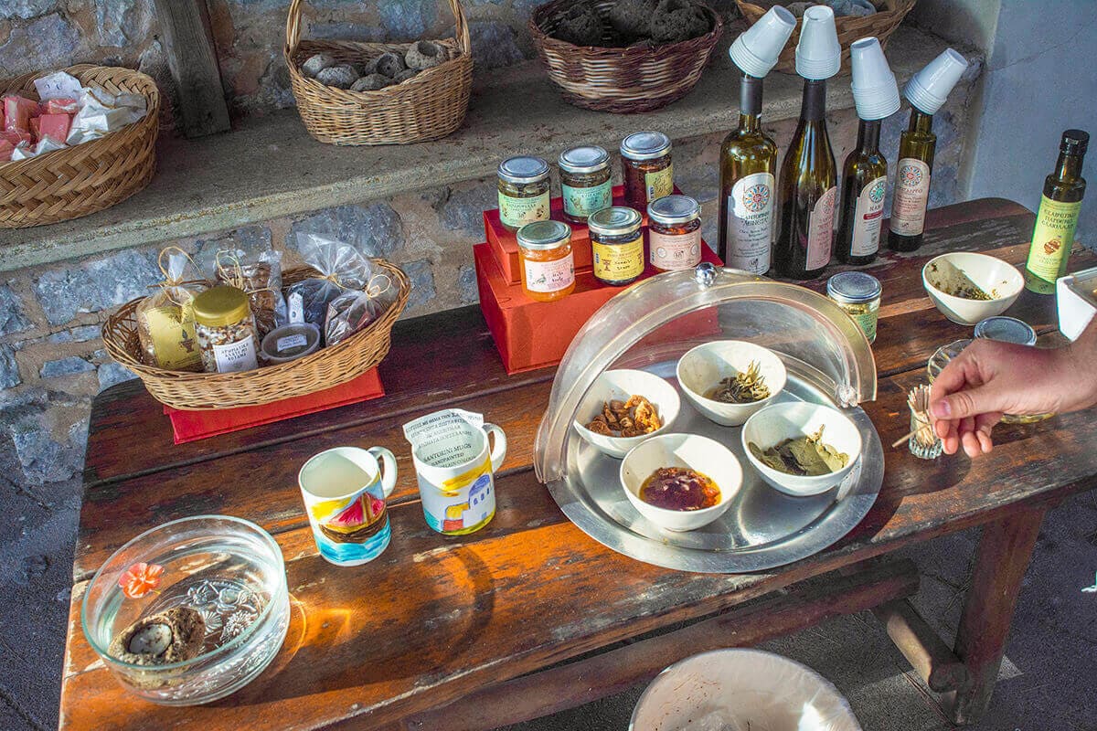 Backpacking Santorini On A Budget: All You Need To Know 21 food for sale at monastery backpacking santorini on a budget