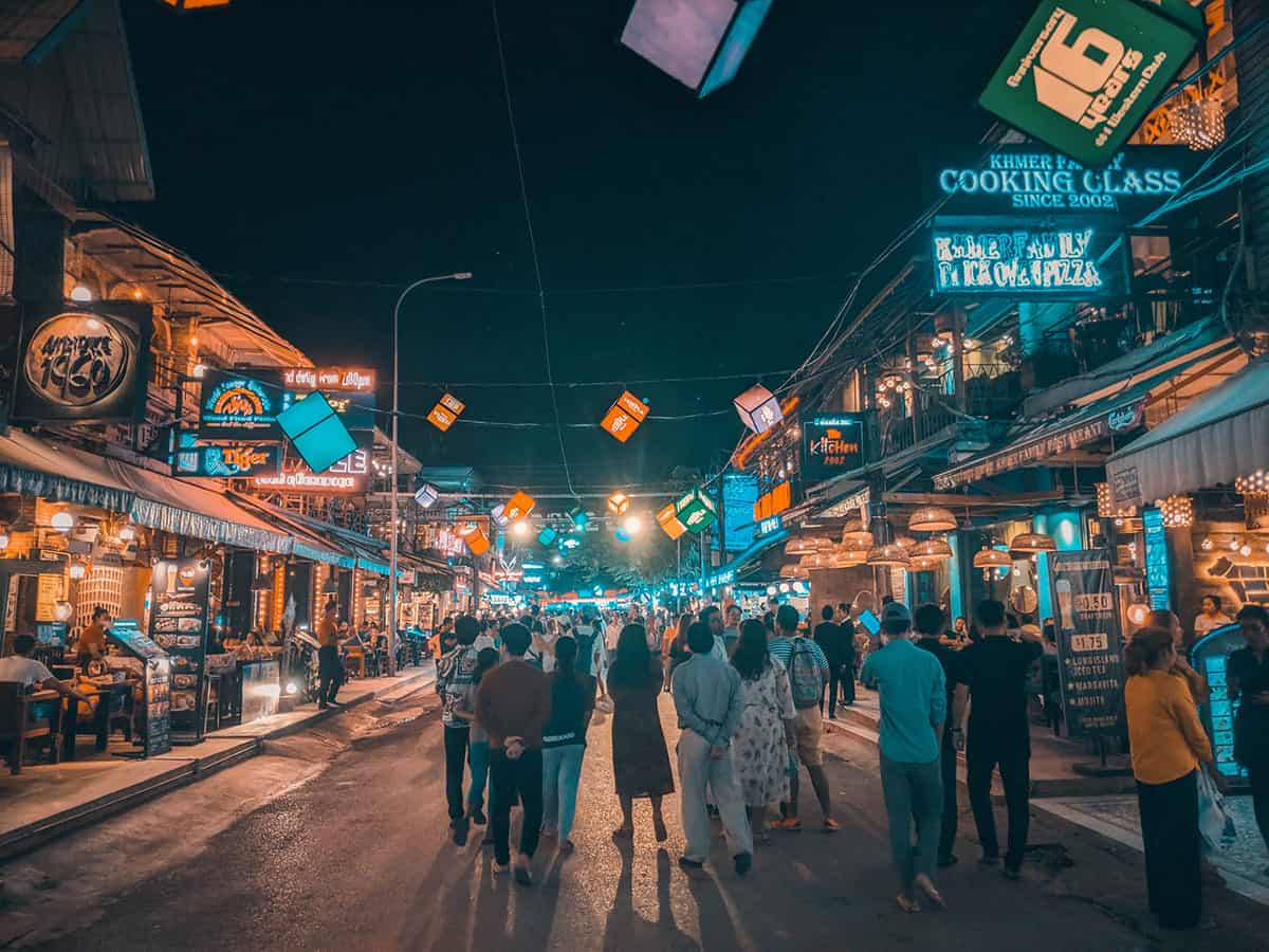 Backpacking Siem Reap On A Budget: Top Tips For Travelers 18 busy nights on pub street while backpacking siem reap