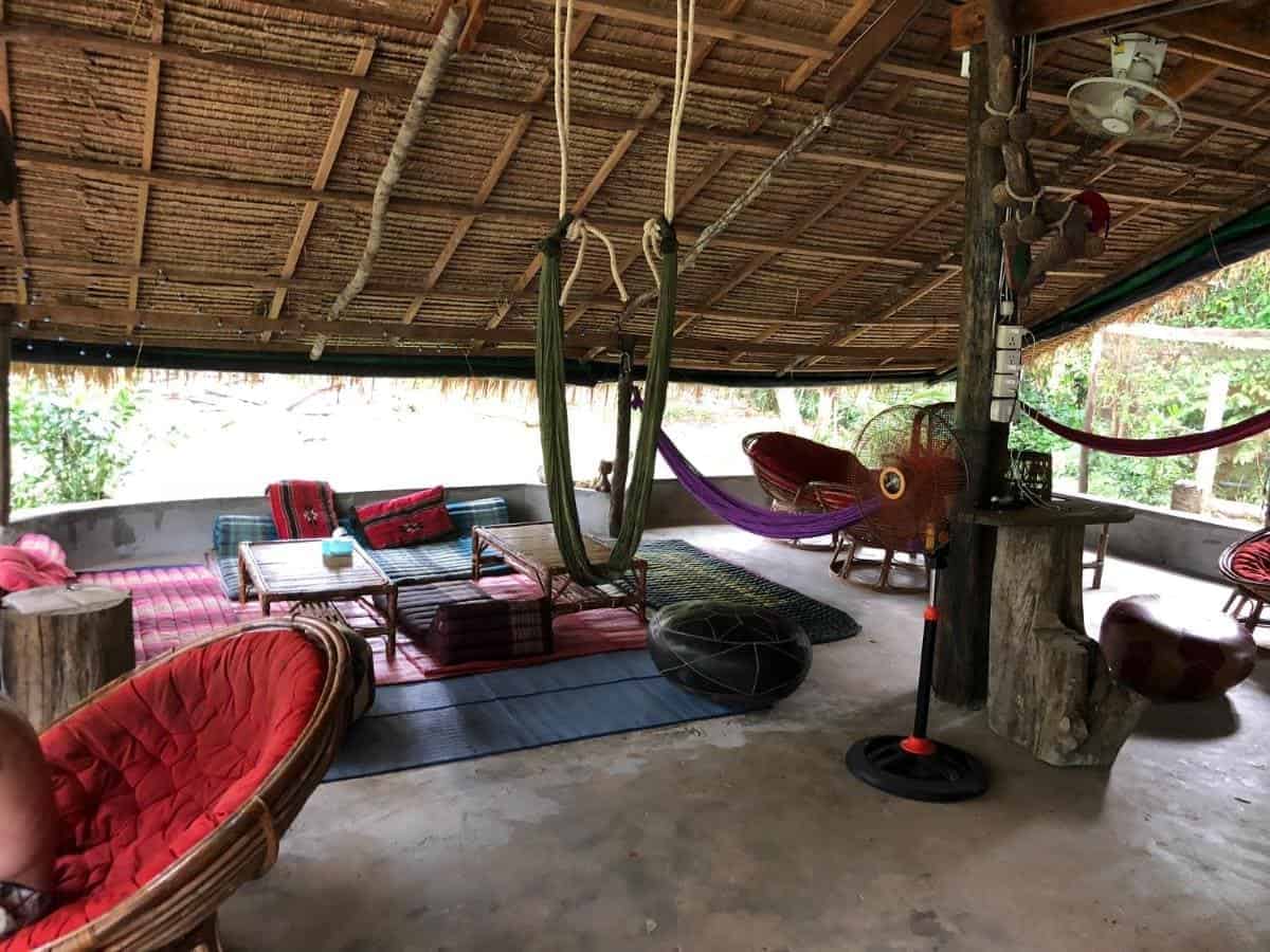 Best Hostels On Koh Rong Samloem & Koh Rong: Top Dorms In Paradise (2025) 26 chill common area at lazy bones hostel