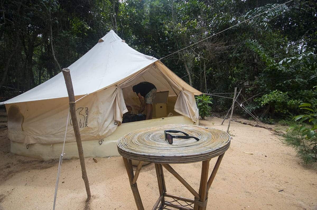 Best Hostels On Koh Rong Samloem & Koh Rong: Top Dorms In Paradise (2025) 23 our glamping tent on koh rong samloem