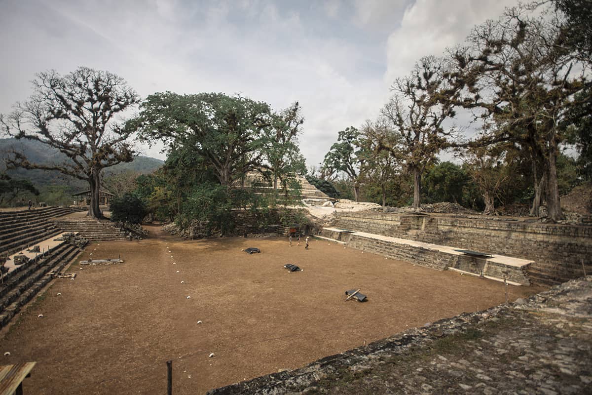 The 24 Best Things To Do In Copan Ruinas: From Ruins, Hot Springs, Food & More 14 looking over a portion of the ruins at copan ruinas