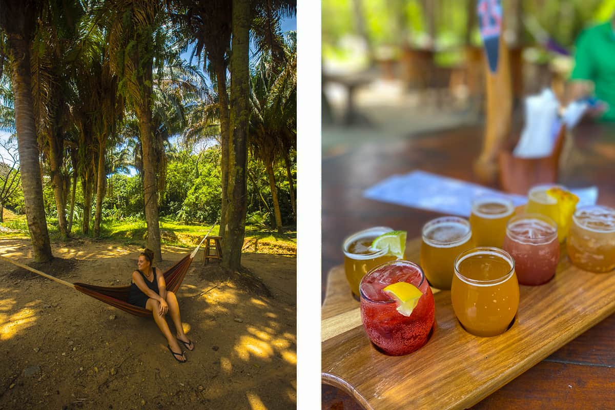 20 BEST Things To Do In Roatan: Discover Paradise (2025) 23 enjoying the nature and testing some delicious beers at roatan brewing co, one of the best things to do in roatan