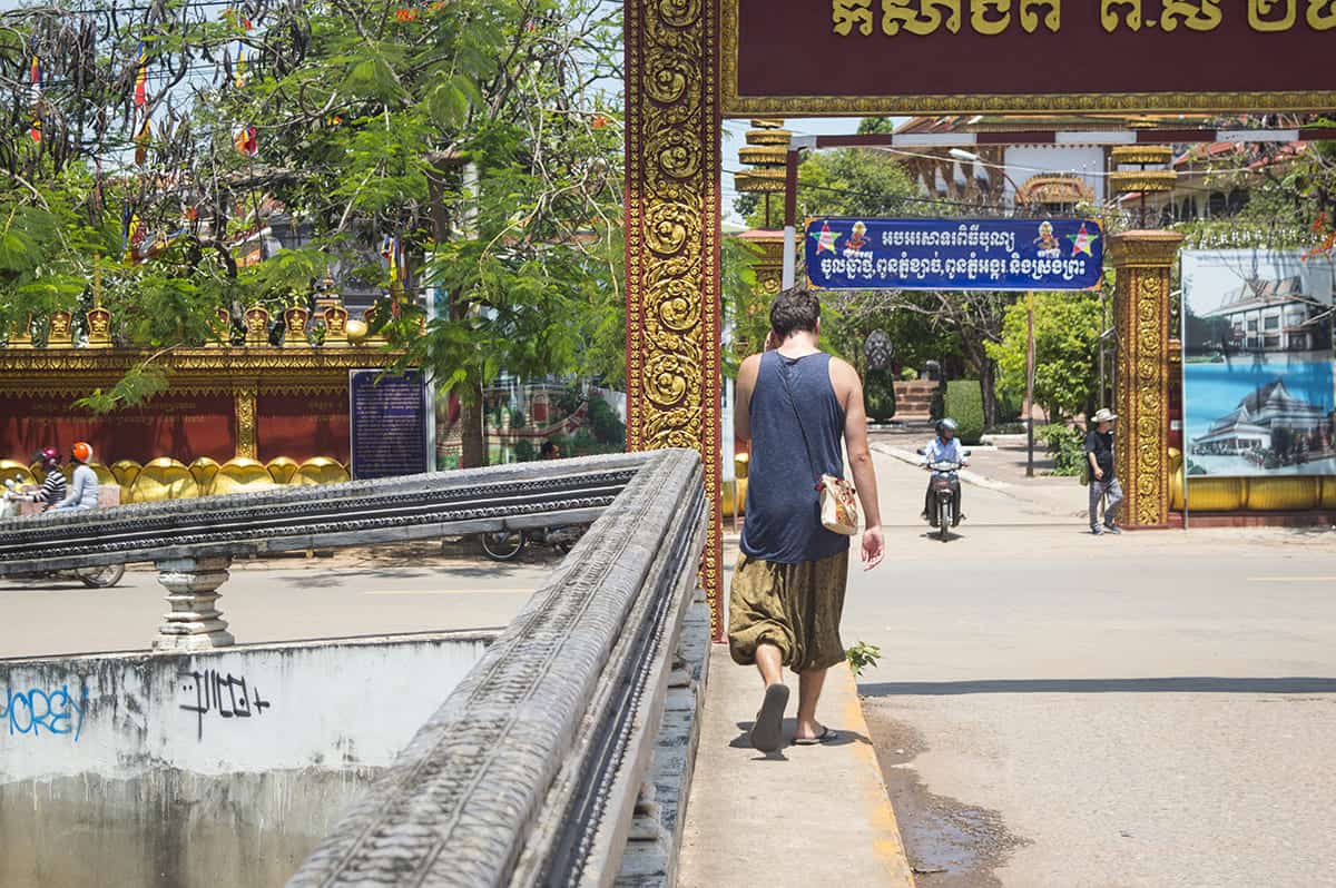 Cost To Travel Cambodia: My $29.00 Per Day Travel Budget 23 walking around the streets of siem reap