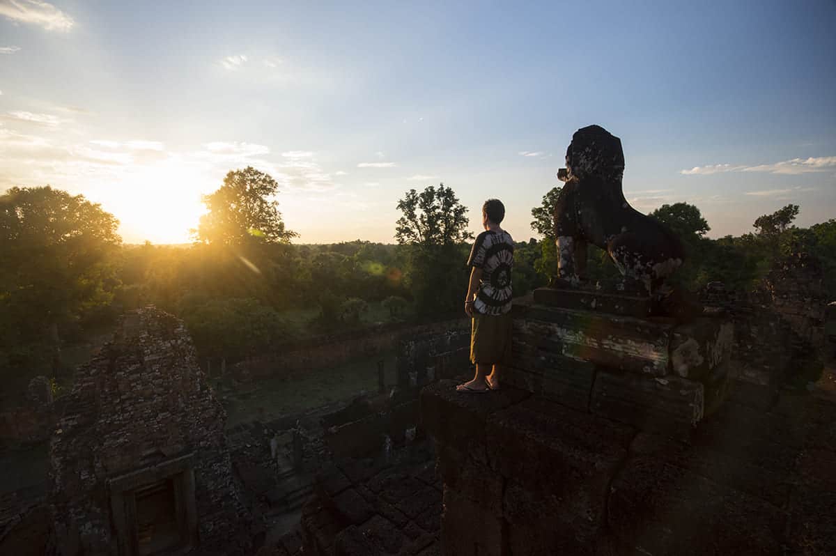 Cost To Travel Cambodia: My $29.00 Per Day Travel Budget 24 experiencing sunset at angkor archeological park