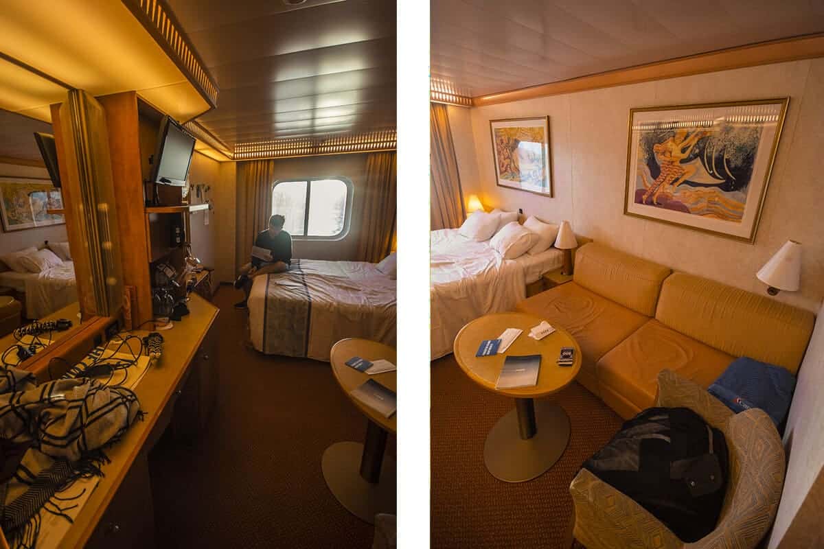 Carnival Spirit Review: My Experience On A Carnival South Pacific Cruise 7 ocean view cabin 1208 room on the carnival spirit