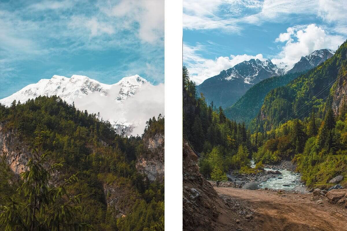 Day 5: Chame To Upper Pisang On The Annapurna Circuit 8 outside of chame to upper pisang annapurna circuit