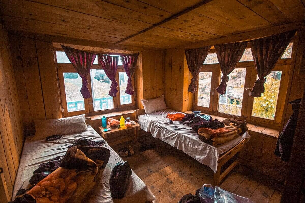 Day 5: Chame To Upper Pisang On The Annapurna Circuit 24 tea house chame to upper pisang annapurna circuit