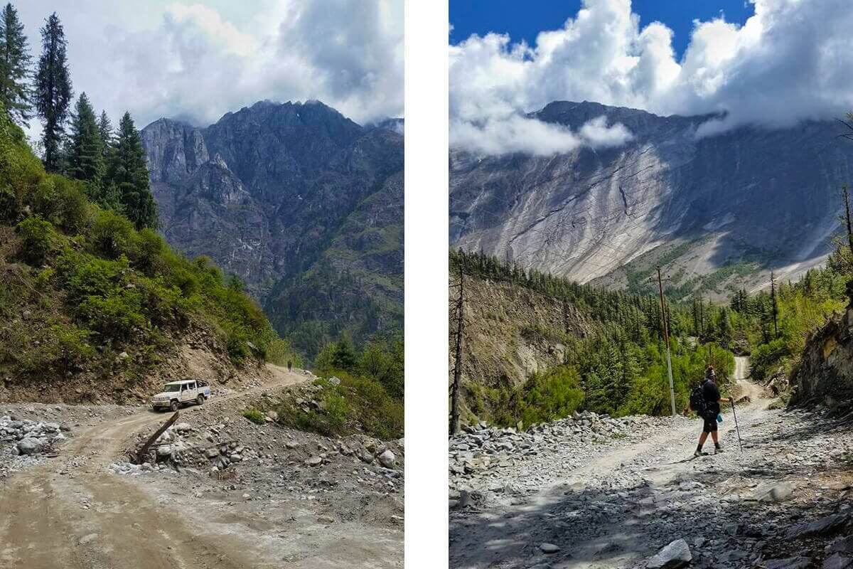 Day 5: Chame To Upper Pisang On The Annapurna Circuit 2 rocky roads chame to upper pisang annapurna circuit