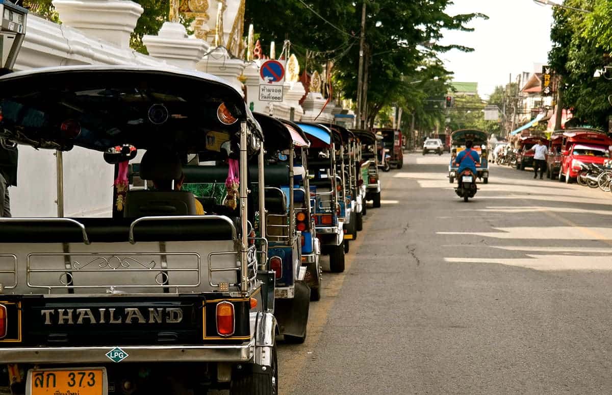 Cost To Travel Thailand: How I Spent $23 Per Day 10 chiang mai tuk-tuks cost to travel thailand budget