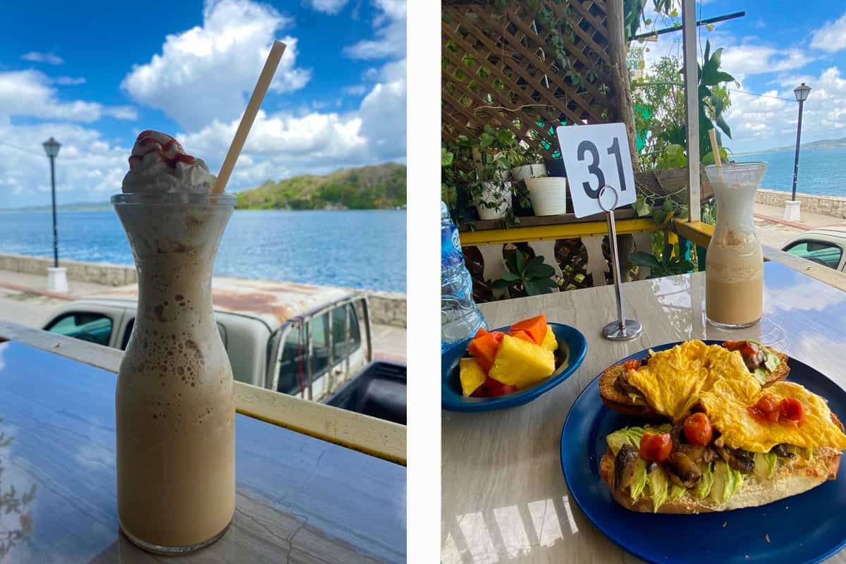 Cost To Travel Guatemala: My Realistic $50.00 Budget 15 a delicious waterfront breakfast on the island of flores, this cost me $7.90 including the chai frappe