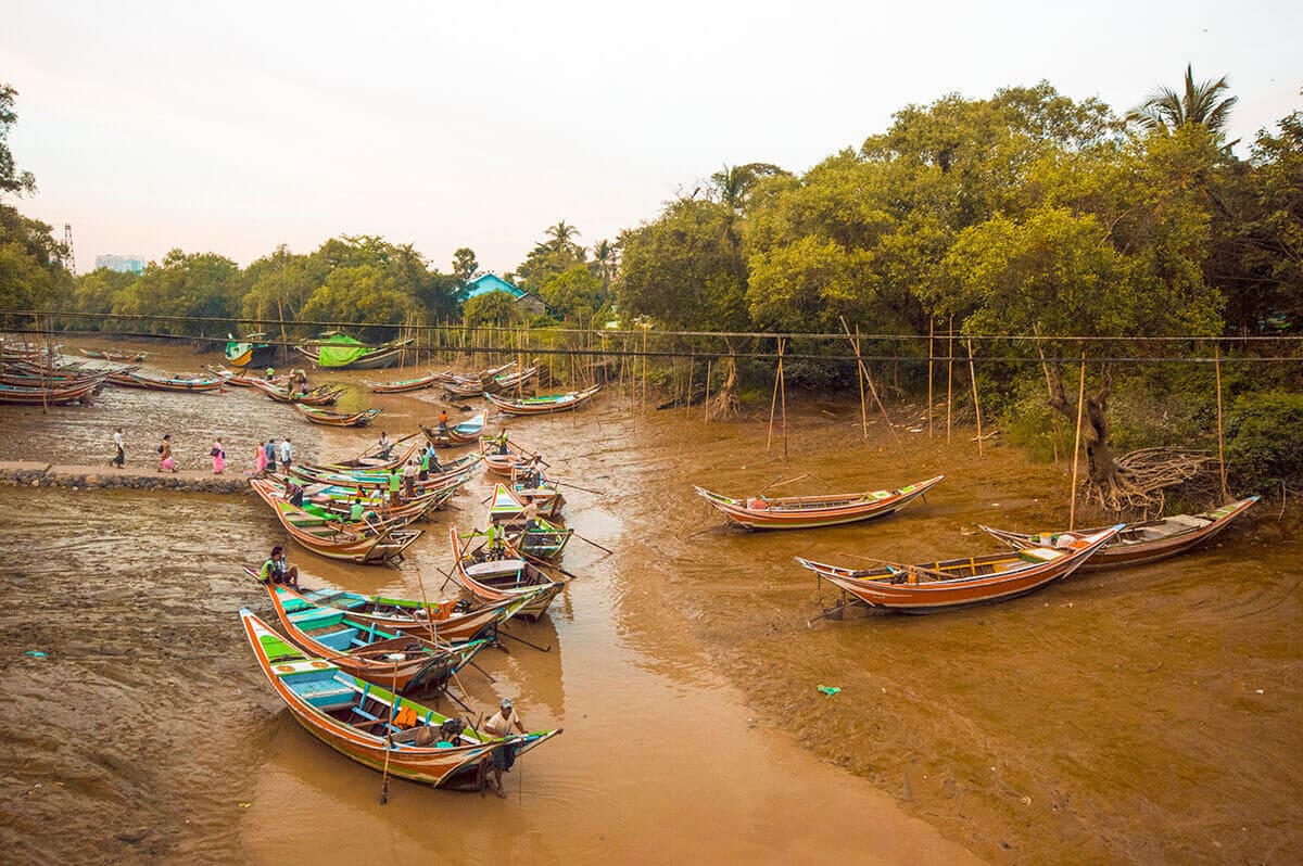 Exploring Dala Township, Yangon, Myanmar 1 local boats dala township yangon