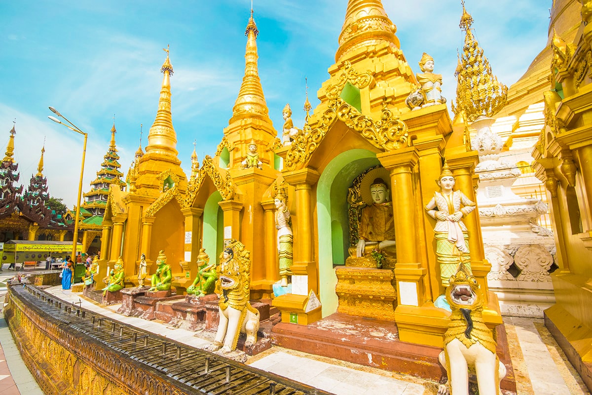 Visiting Shwedagon Pagoda: All You Need to Know 12 close up shot of shwedagon pagoda in yangon