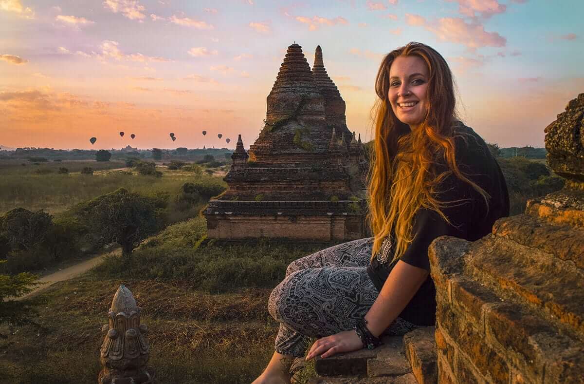 How Much Does It Cost To Travel In Myanmar? 13 tasha amy watching sunrise in bagan myanmar