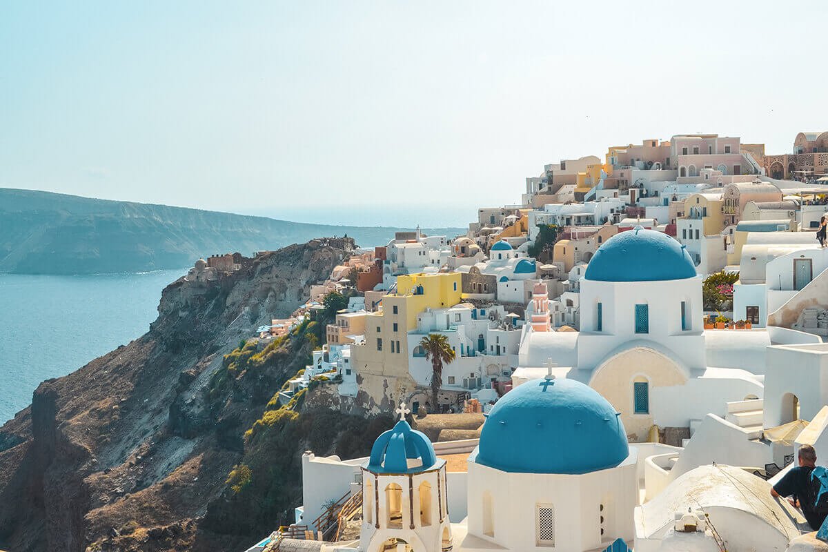 Sightseeing Santorini- Exploring In A Private Taxi With Santorini Best Tours 5 blue domed churches in oia sightseeing santorini