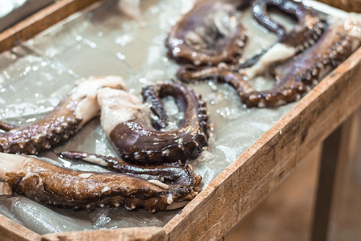 Discovering The Athens Food Scene With Athens Walking Tours 12 octopus for sale in athens central market