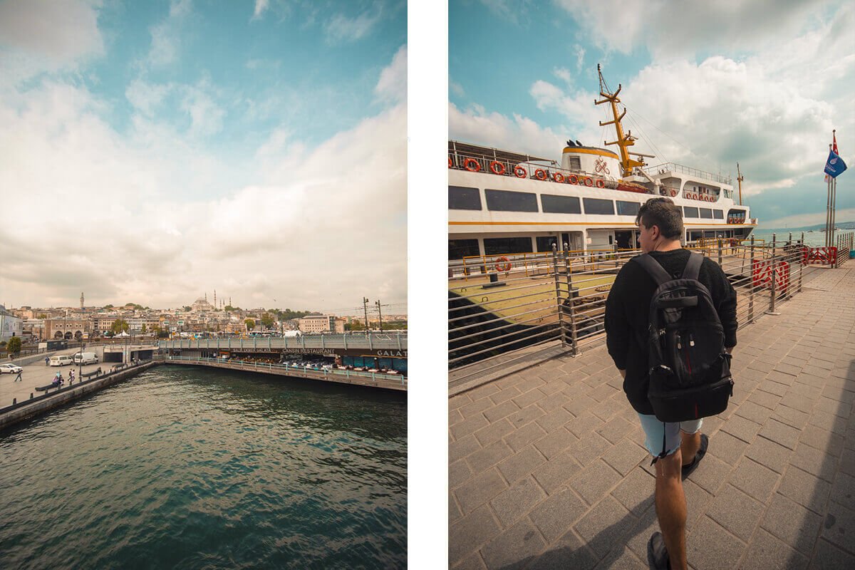 ferry to europe from asia istanbul on food