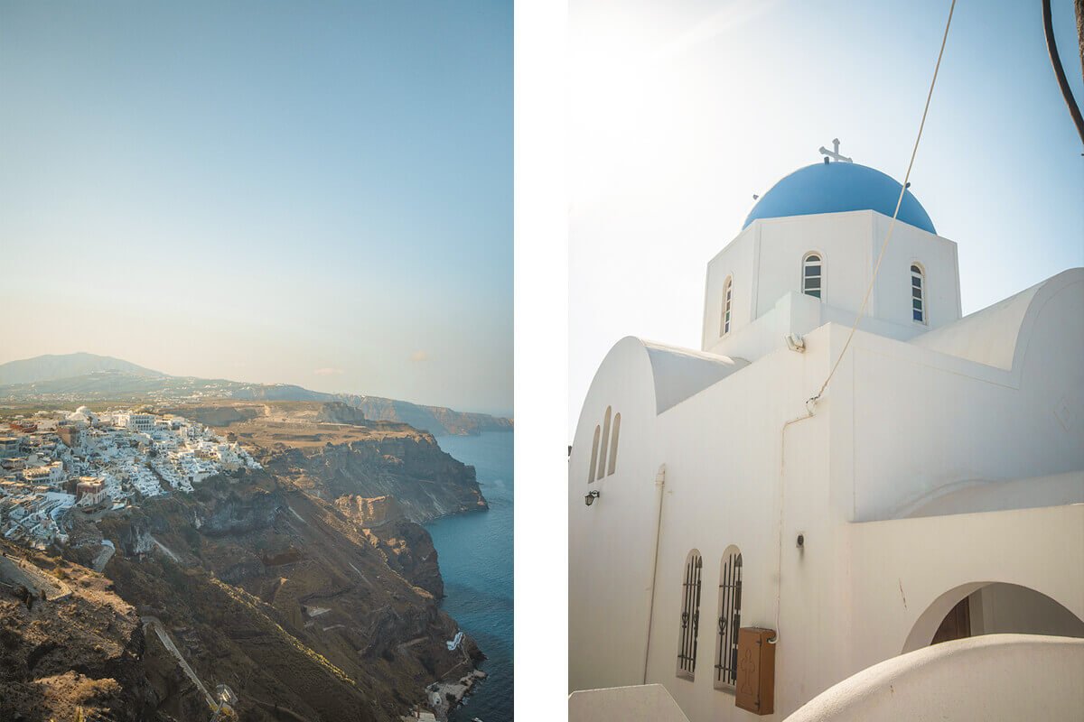Hike From Fira To Oia In Santorini: Is It Worth It? 8 cliff views and church hike fira to oia