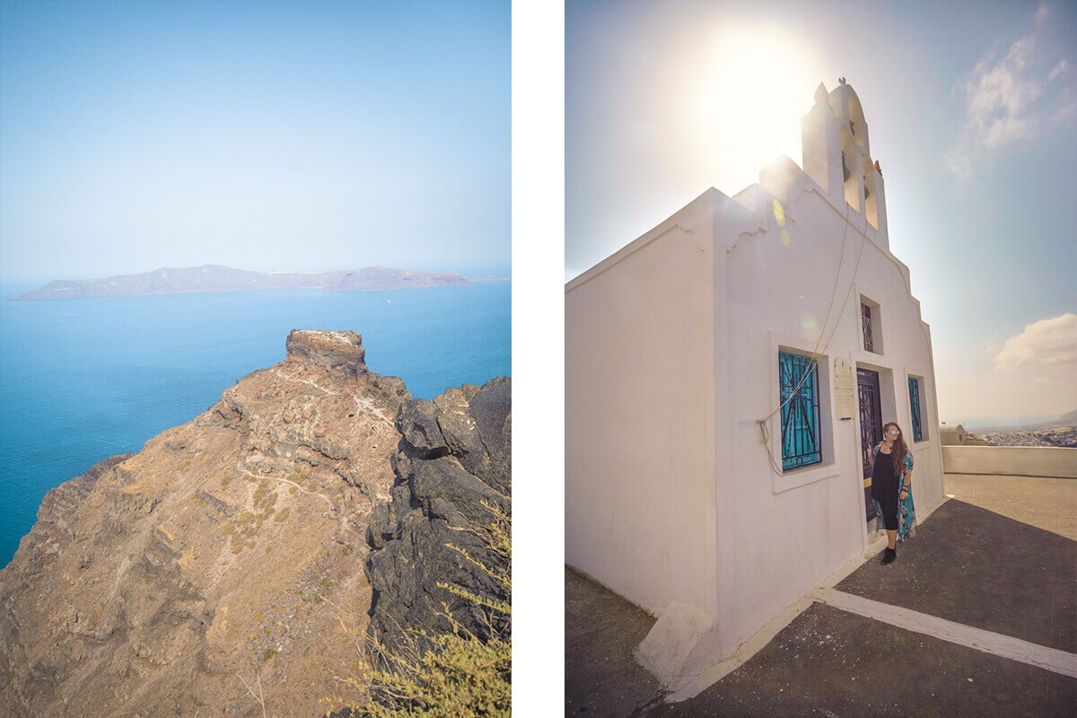 Hike From Fira To Oia In Santorini: Is It Worth It? 16 rock views hiking fira to oia