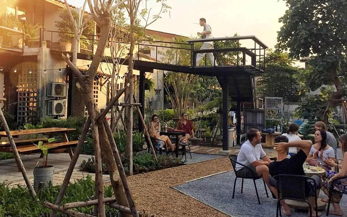 17 BEST Hostels On Khao San Road For Travelers! (2025) 10 here hostel khao san road outdoor garden area