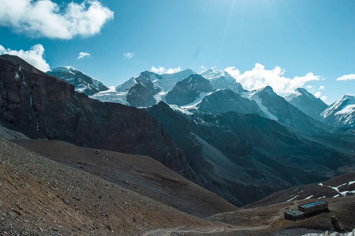 Day 12: High Camp to Muktinath via Thorong La Pass On The Annapurna Circuit 3 looking down high camp to muktinath over thorong la pass on the annapurna circuit