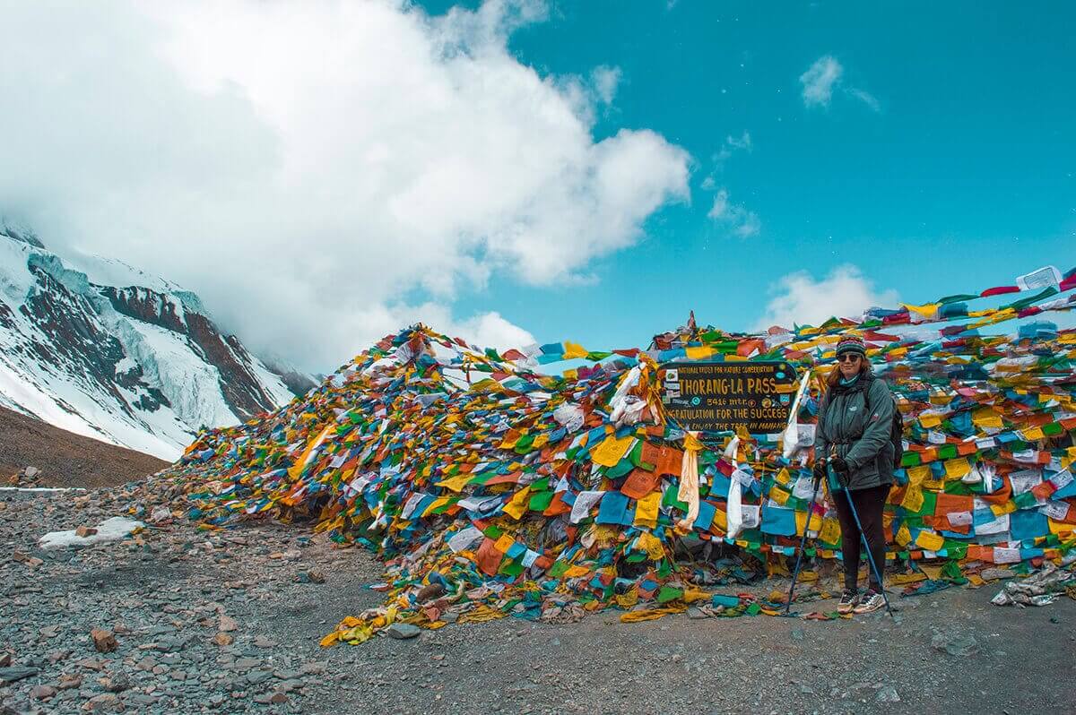 Day 12: High Camp to Muktinath via Thorong La Pass On The Annapurna Circuit 7 prayer flags and tasha amy high camp to muktinath over thorong la pass on the annapurna circuit